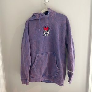 Urban Outfitters Purple Keith Haring Hoodie Medium
